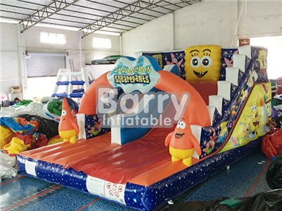 Cute Inflatable Spongebob Slide Inflatable Dry Slide Inflatable Slide BY-DS-018
